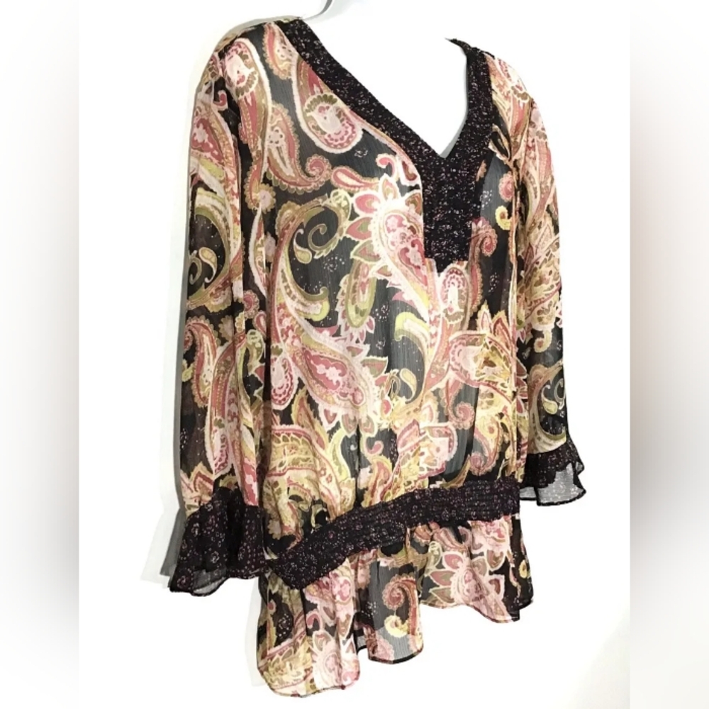 Jones New York Paisley Top